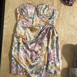 Showpo silky floral mini dress